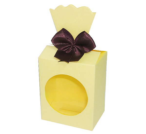 Caixinha para Lembrancinhas / Presentes com Visor - Pct com 10 Unidades