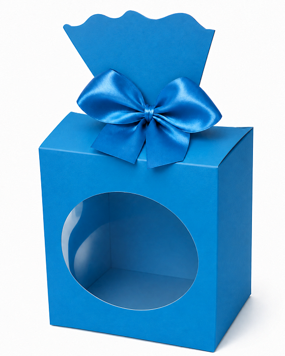 Caixinha para Lembrancinhas com Visor 7,5x5,5x9,5 - Pct com 10 Unidades