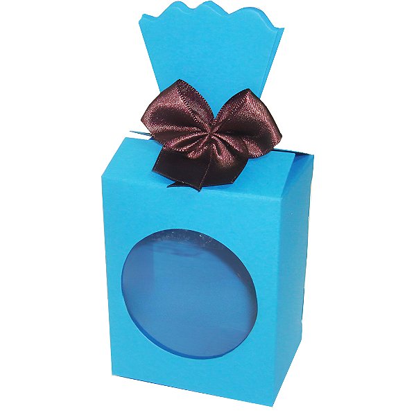 Caixinha para Lembrancinhas / Presentes com Visor - Pct com 10 Unidades