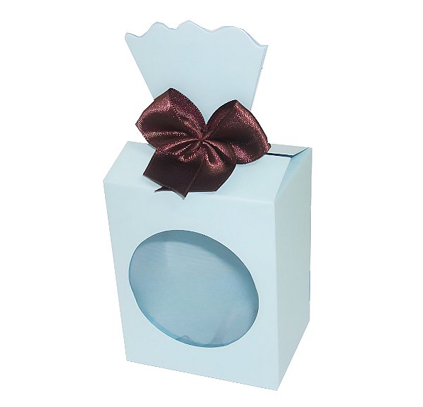 Caixinha para Lembrancinhas / Presentes com Visor - Pct com 10 Unidades