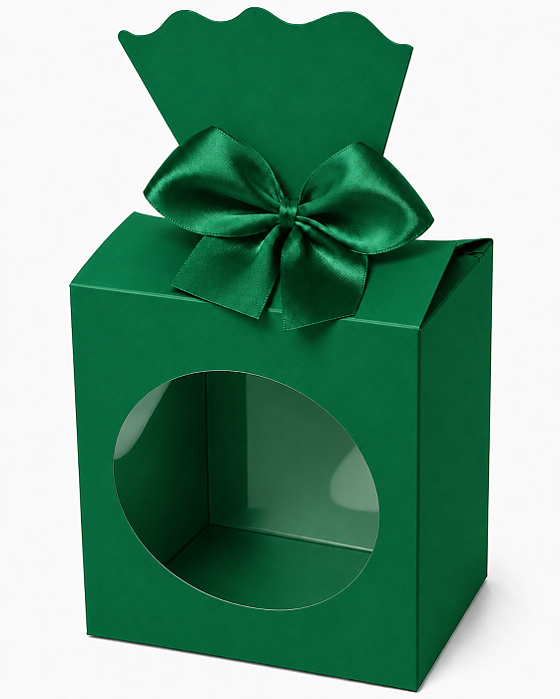 Caixinha para Lembrancinhas com Visor 7,5x5,5x9,5 - Pct com 10 Unidades