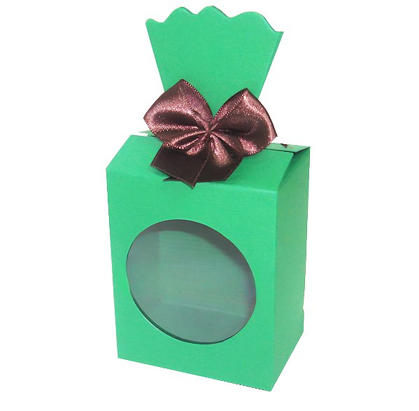 Caixinha para Lembrancinhas / Presentes com Visor - Pct com 10 Unidades