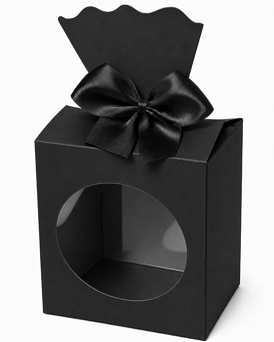 Caixinha para Lembrancinhas com Visor 7,5x5,5x9,5 - Pct com 10 Unidades