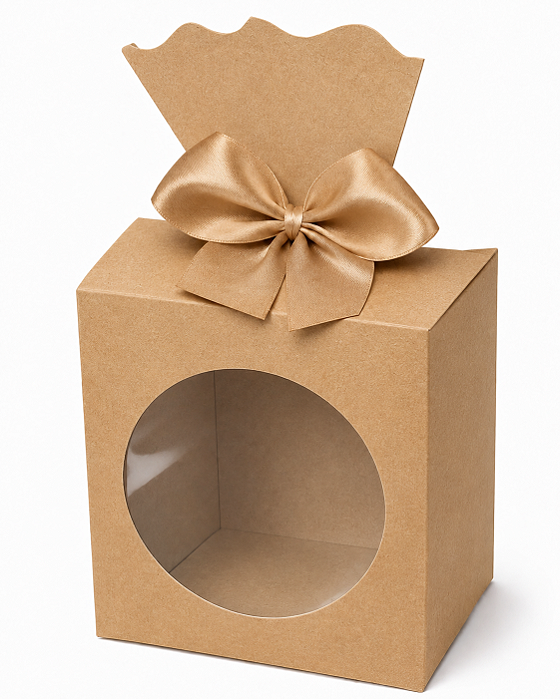 Caixinha para Lembrancinhas com Visor 7,5x5,5x9,5 - Pct com 10 Unidades