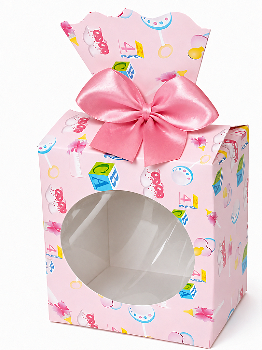 Caixinha para Lembrancinhas com Visor 7,5x5,5x9,5 - Pct com 10 Unidades