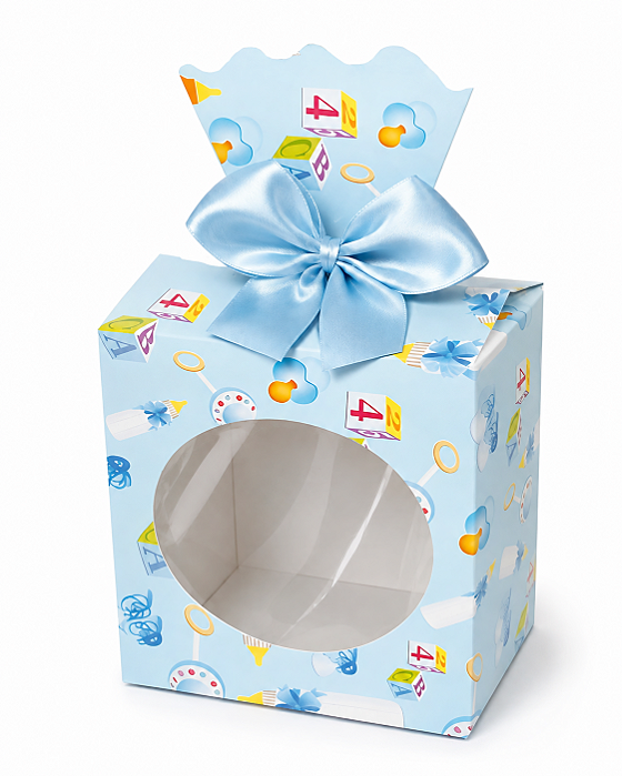 Caixinha para Lembrancinhas com Visor 7,5x5,5x9,5 - Pct com 10 Unidades