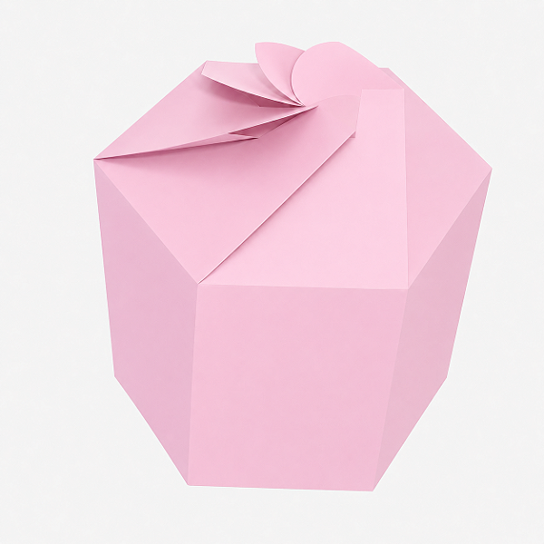 Caixa Flor para Presentes e Lembrancinhas 10x8,5x9 - Pct com 10 Unidades