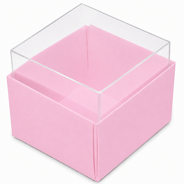 Caixas para 02 Macarons - 5x4,5x4,5 - Pct com 10 Unidades