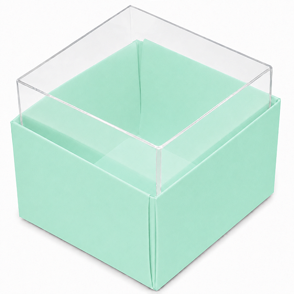 Caixas para 02 Macarons - 5x4,5x4,5 - Pct com 10 Unidades