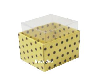 Caixas para 02 Macarons - 5x4,5x4,5 - Pct com 10 Unidades