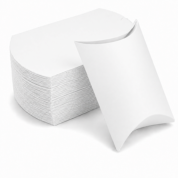 Caixa Almofada Branco 11,5x9,5x3 - Pct com 10 Unidades