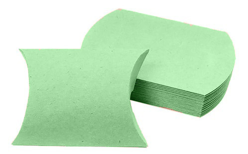 Caixa Almofada Verde Claro - Pct com 10 Unidades