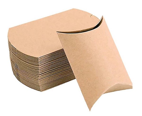 Caixa Almofada Kraft - Pct com 10 Unidades