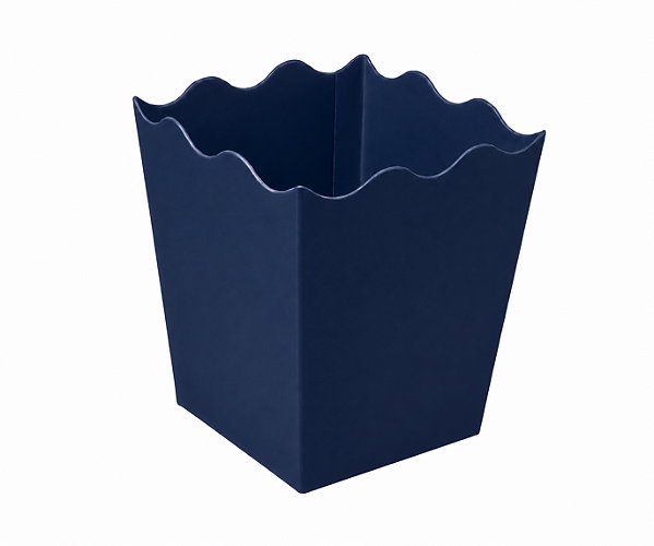 Cachepô / Caixa para Pipoca Azul Marinho 8x8x10 - Pct com 10 Unidades