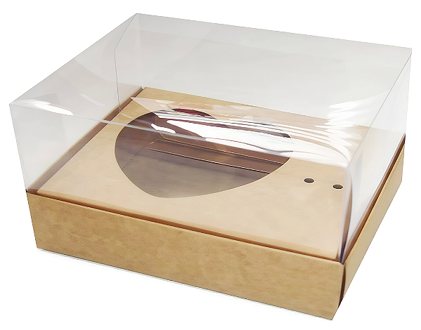 Caixa coração de Colher / 100g - Kraft - Pct com 10 Unidades