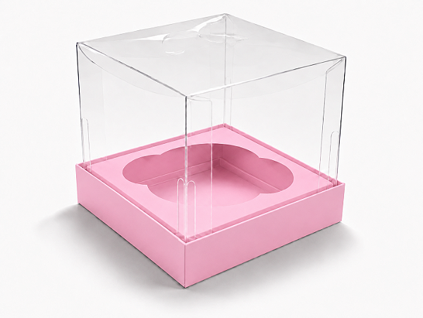 Caixas para Cupcakes 7,5x7,5x7,5 - Pct com 10 Unidades