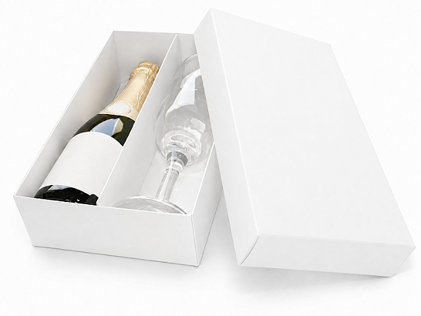 Caixas para Mini Vinho e Taça Sem Visor 21x12x6 - Pct com 10 Unidades