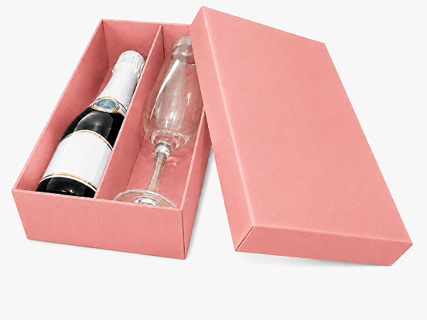 Caixas para Mini Vinho e Taça Sem Visor 21x16x6 - Pct com 10 Unidades