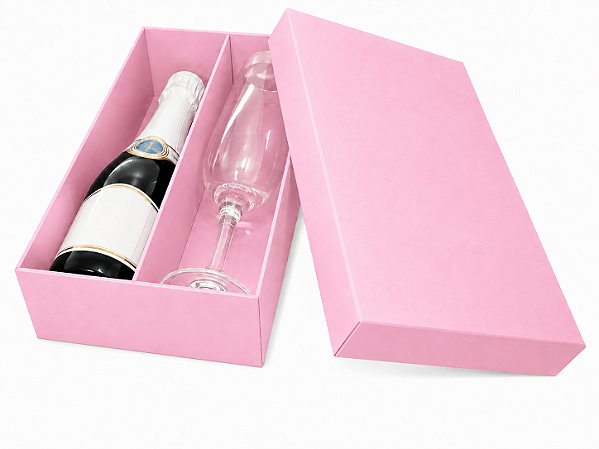 Caixas para Mini Vinho e Taça Sem Visor 21x12x6 - Pct com 10 Unidades