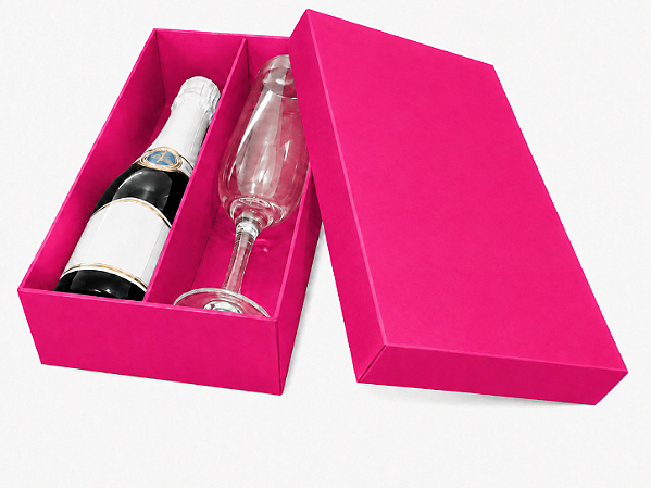Caixas para Mini Vinho e Taça Sem Visor 21x12x6 - Pct com 10 Unidades