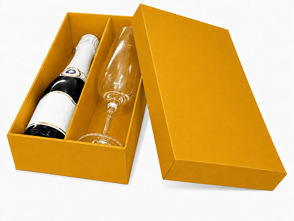 Caixas para Mini Vinho e Taça Sem Visor 21x12x6 - Pct com 10 Unidades