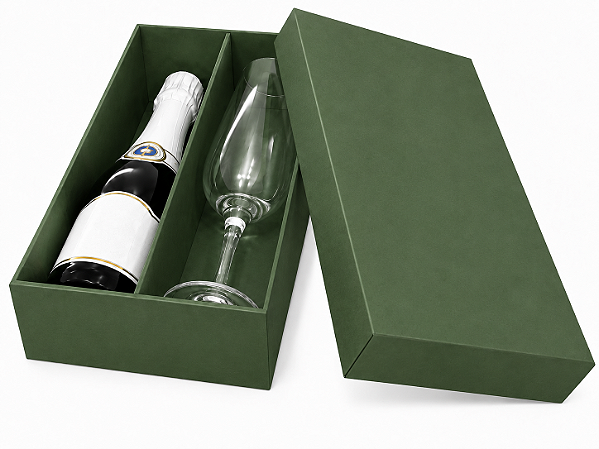 Caixas para Mini Vinho e Taça Sem Visor 21x12x6 - Pct com 10 Unidades
