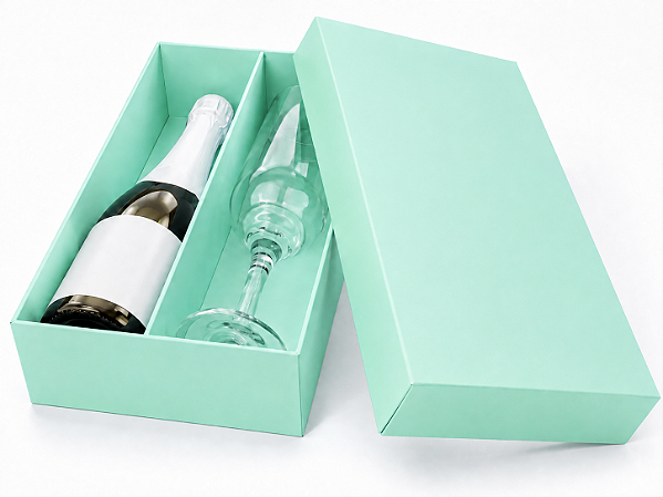 Caixas para Mini Vinho e Taça Sem Visor 12x12x6 - Pct com 10 Unidades
