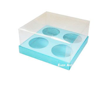 Caixa para 4 Mini Cupcakes - Pct com 10 Unidades