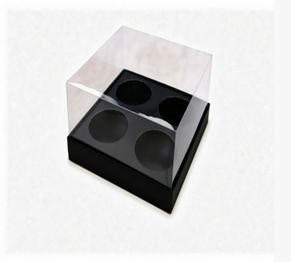 Caixa para 4 Mini Cupcakes - Pct com 10 Unidades