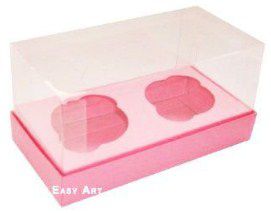 Caixas para 2 Mini Cupcakes - Pct com 10 Unidades