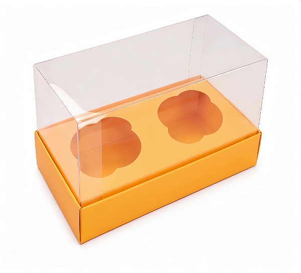 Caixas para 2 Mini Cupcakes - Pct com 10 Unidades