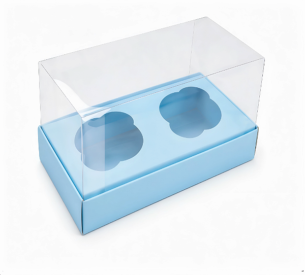 Caixas para 2 Mini Cupcakes - Pct com 10 Unidades