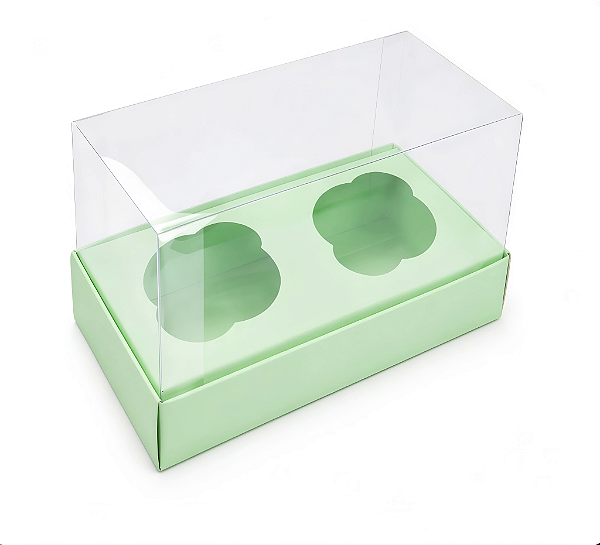 Caixas para 2 Mini Cupcakes - Pct com 10 Unidades