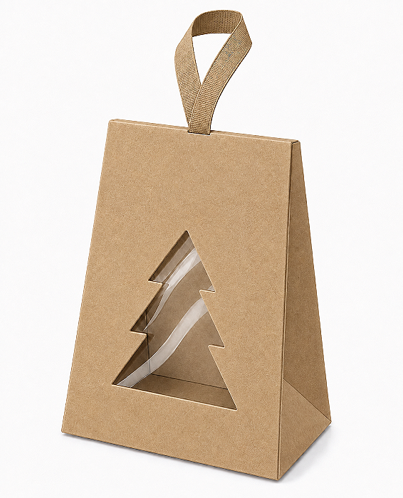 Caixa Árvore de Natal para Lembrancinhas 9x4x10 - Pct com 10 Unidades
