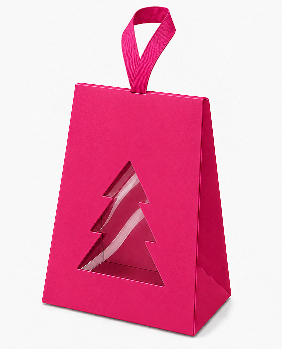 Caixa Árvore de Natal para Lembrancinhas 9x4x10 - Pct com 10 Unidades