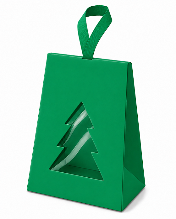 Caixa Árvore de Natal para Lembrancinhas 9x4x10 - Pct com 10 Unidades