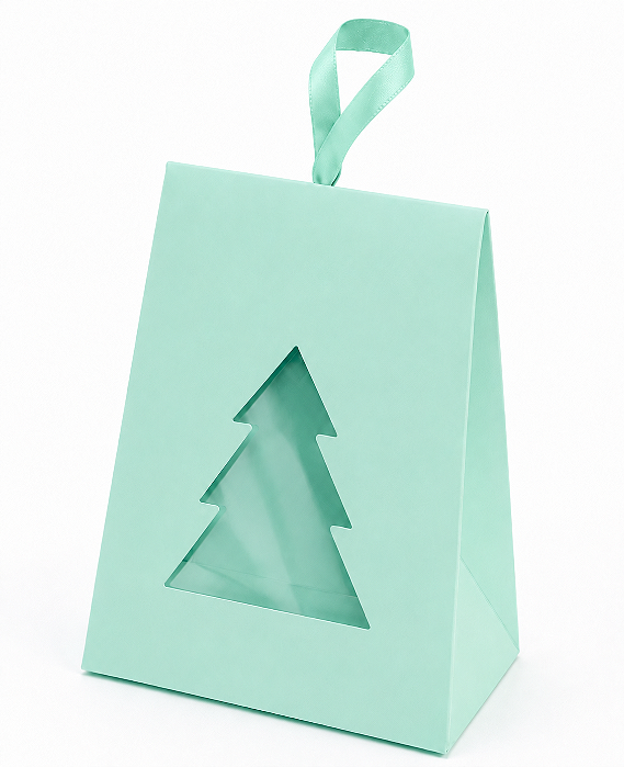 Caixa Árvore de Natal para Lembrancinhas 9x4x10 - Pct com 10 Unidades