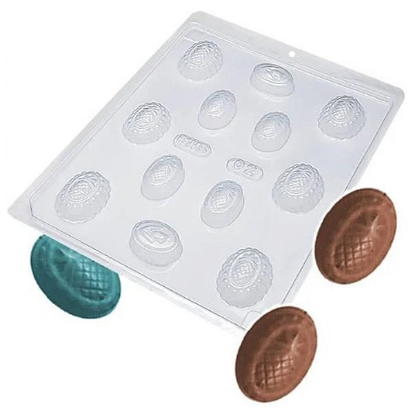 Formas BWB para Bombons Trufas e Chocolates Camafeu Abacaxi e Tulipa - 2 Unidades