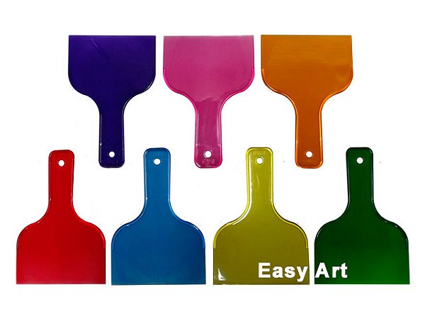 Espátulas para Temperagem de Chocolate em Acrílico Acabamento Decoração Bolo Chantilly Confeitaria