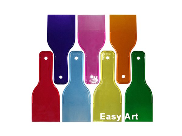 Espátulas para Temperagem de Chocolate em Acrílico Acabamento Decoração Bolo Chantilly Confeitaria