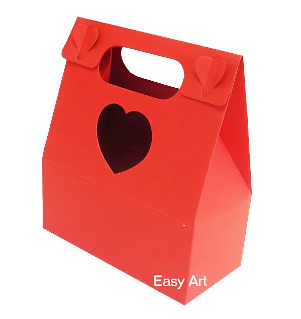 Caixa Maleta Coração - Pct com 10 Unidades