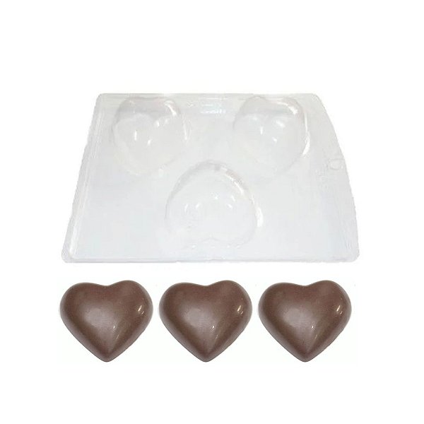 Formas em PVC para Coração de Colher - 22x16x2,5