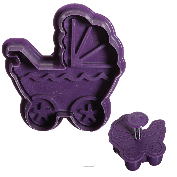 Cortador de Biscoito - Carrinho de Bebê 1 unidade - 4,5x4,5