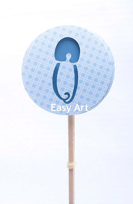 Toppers / Tags para Cupcakes - Pct com 6 unidades