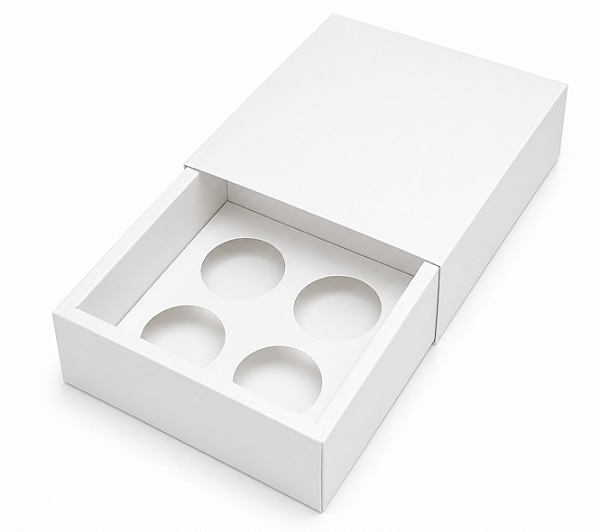 Caixas para 4 Brigadeiros 8,5x8,5x4,5 - Pct com 10 Unidades