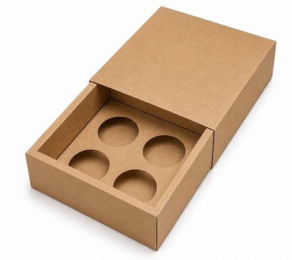 Caixas para 4 Brigadeiros 8,5x8,5x4,5 - Pct com 10 Unidades