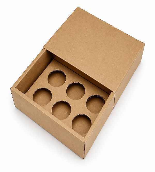 Caixas para 6 Brigadeiros sem Visor - Pct com 10 Unidades