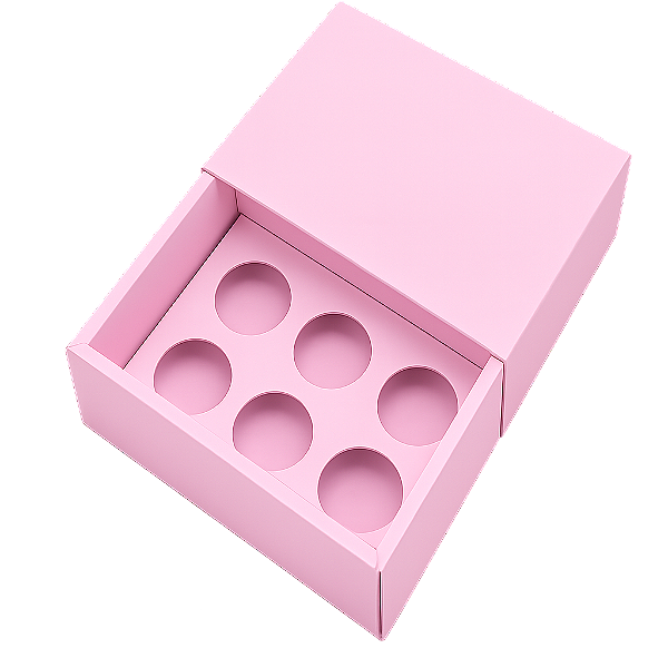 Caixas para 6 Brigadeiros sem Visor - Pct com 10 Unidades