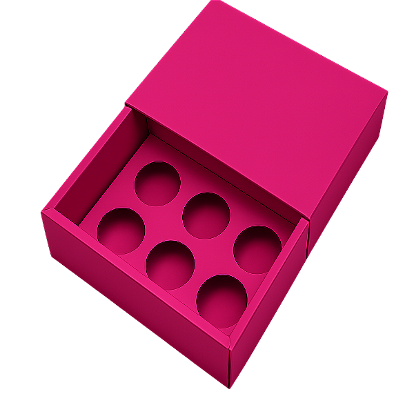 Caixas para 6 Brigadeiros sem Visor - Pct com 10 Unidades