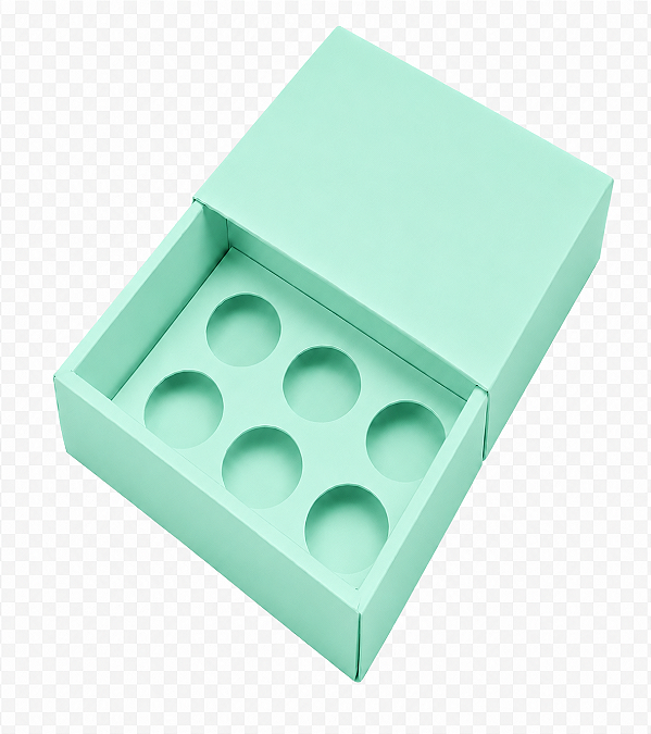 Caixas para 6 Brigadeiros sem Visor - Pct com 10 Unidades